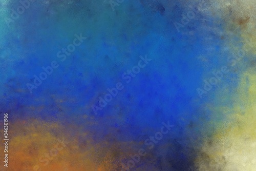 beautiful abstract painting background texture with teal blue, dark khaki and dark olive green colors. can be used as poster or background