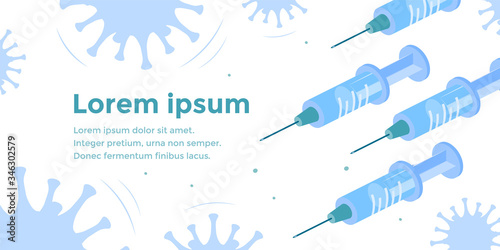 Isometric vaccine concept, vector in cartoon style