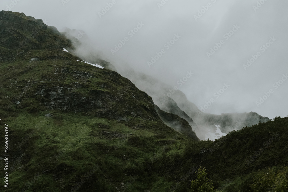 morning fog in mountains