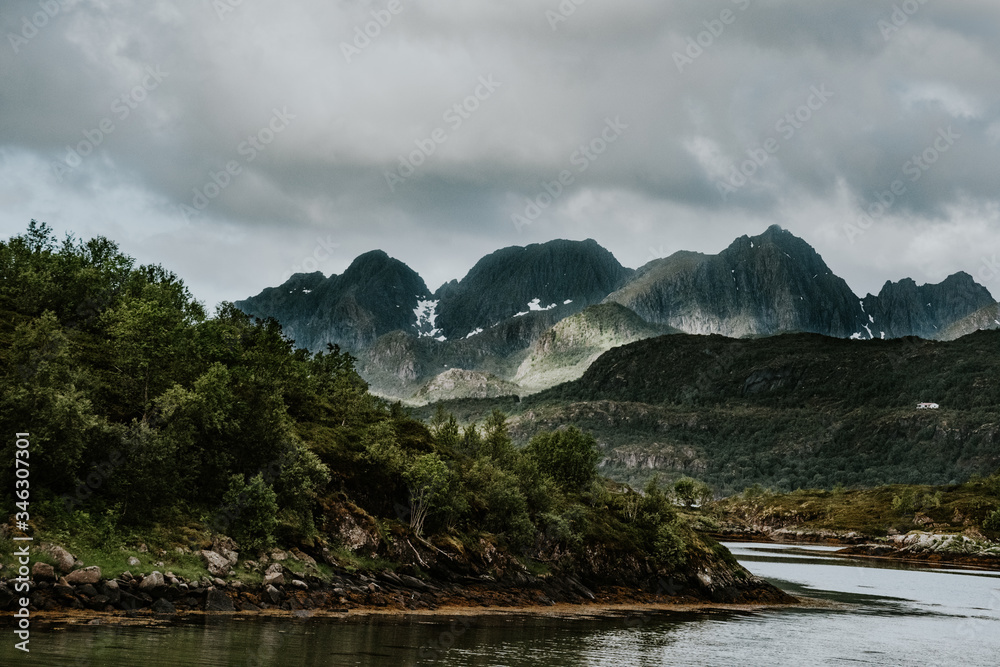 lake in the mountains