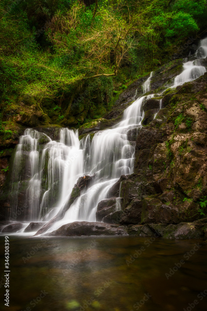 Beautiful Torc waterfall in Killarney National Park, Ireland