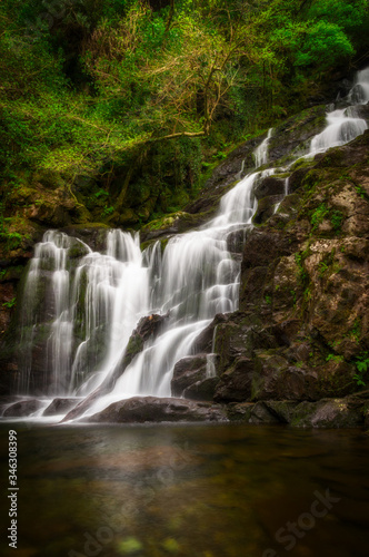 Beautiful Torc waterfall in Killarney National Park  Ireland
