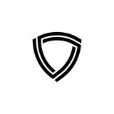 Shield logo icon vector.