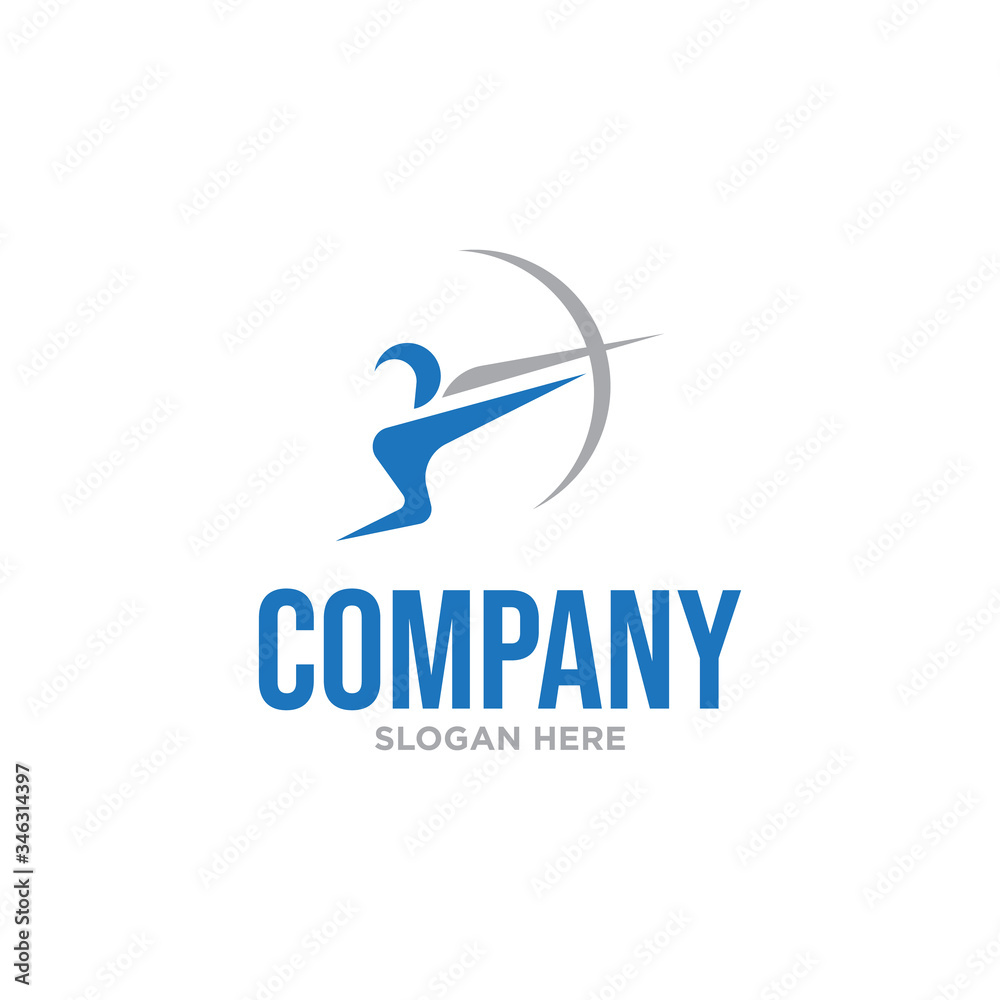 Abstract archery logo icon vector. Abstract archery logo icon vector.