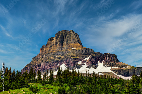 0000272_Clements Mountain viewed from the Highline Trail, Glacier National Park, Montana__4836