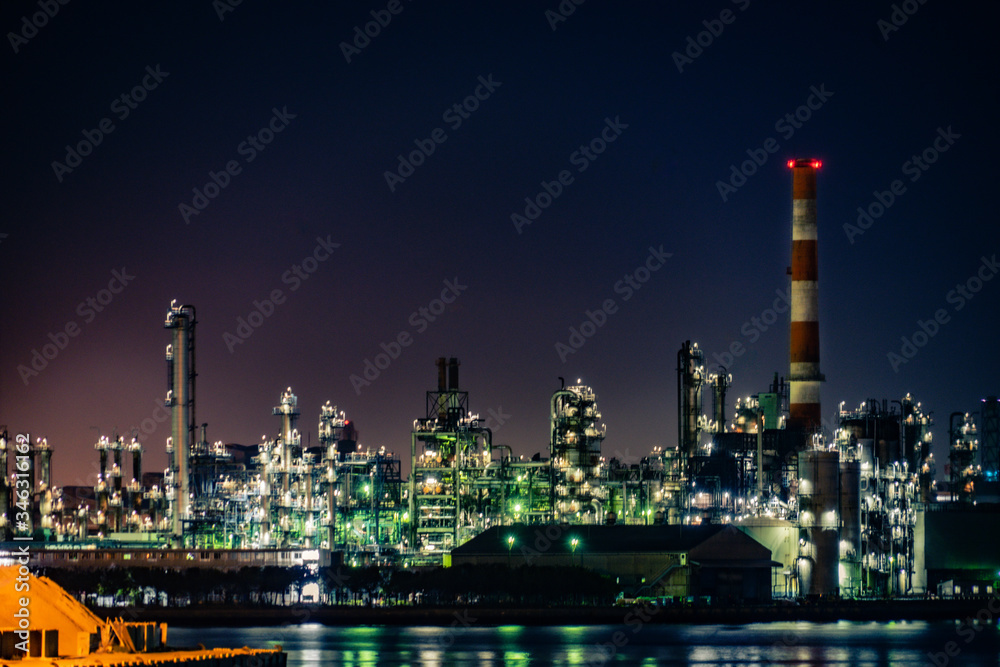 川崎・京浜工業地帯の工場夜景