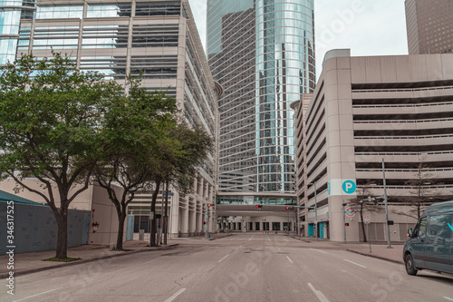 Buildings in downtown Houston  Texas