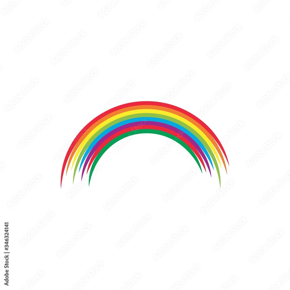 Rainbow ilustration logo Rainbow ilustration logo