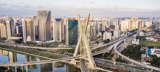 Fototapete Brasilien Wolkenkratzer im Zentrum von São Paulo  © Igor