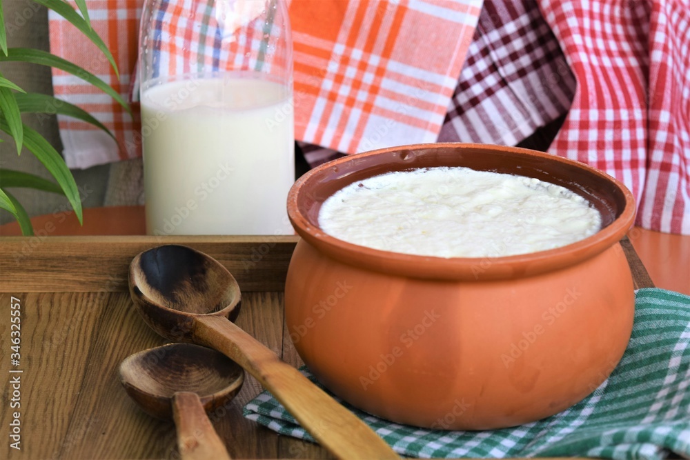 homemade organic yogurt fermented in casserole homemade organic yogurt fermented in casserole