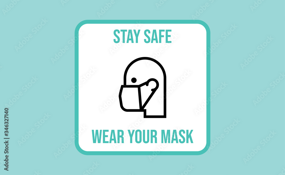 Man icon with medical face protection mask. Protective surgical mask for coronavirus prevention. Linear art vector. Man icon with medical face protection mask. Protective surgical mask for coronavirus prevention. Linear art vector.