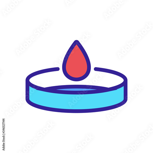 outflow of blood icon vector. outflow of blood sign. color symbol illustration
