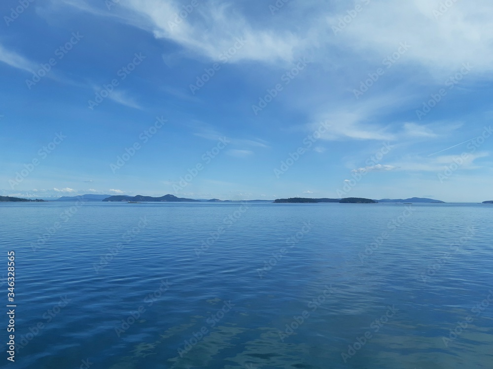 Blue sky and sea Blue sky and sea
