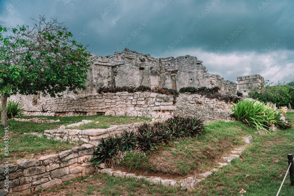 Ruins of Tulum on the Caribbean coast.