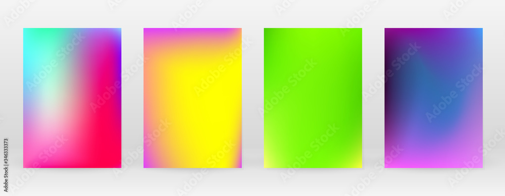 Pastel Soft. Rainbow Gradient Set Color Background