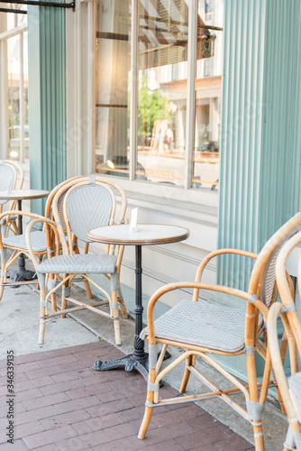 cafe tables and chairs