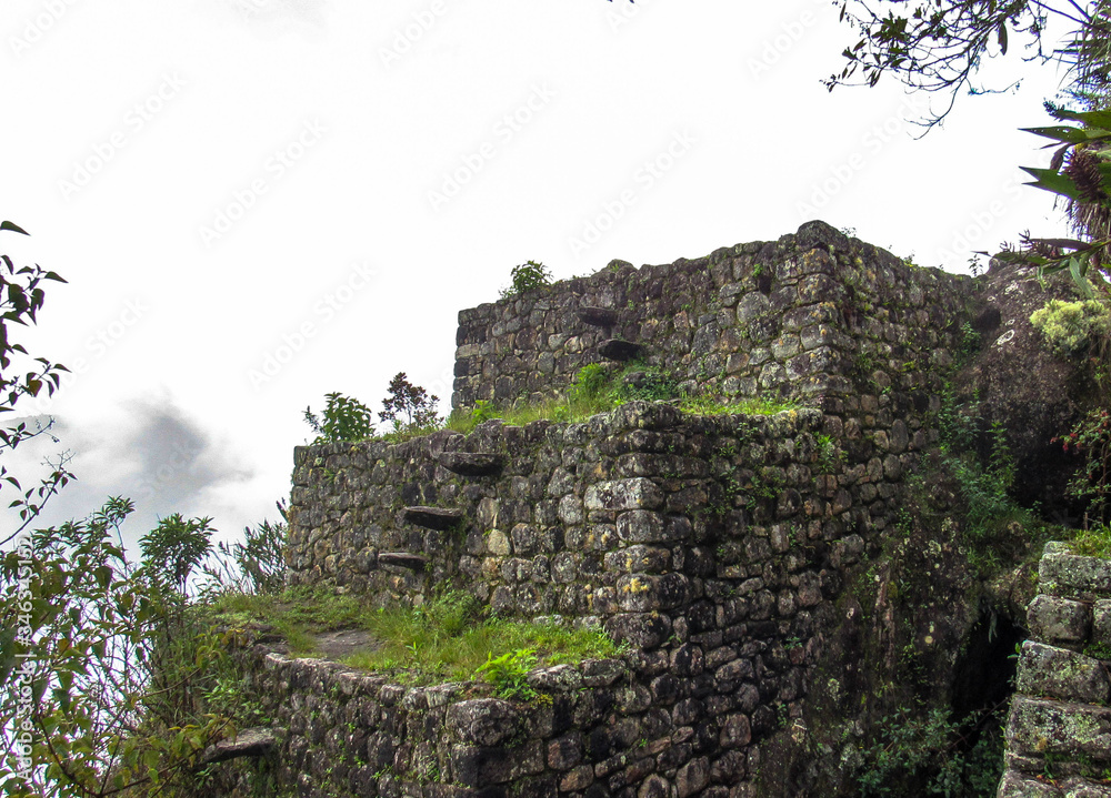 ruins of the castle Huayna Picchu