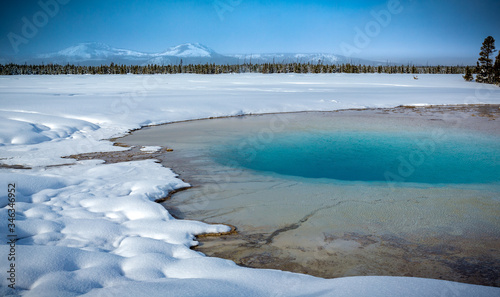 Grand Prismatic Pool at Yellowstone National Park6p photo