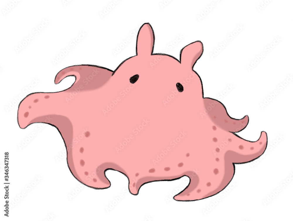 メンダコ 泳いでいるイラスト デフォルメ Stock Illustration Adobe Stock