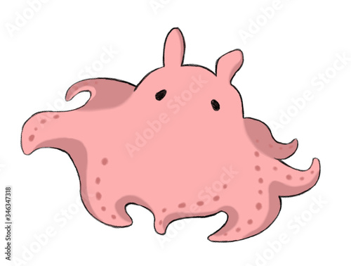 メンダコ 泳いでいるイラスト デフォルメ Stock Illustration Adobe Stock