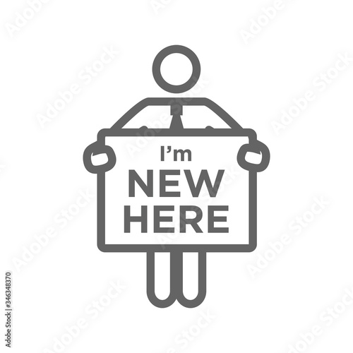 Hiring and Employees icons - job related images showing hiring