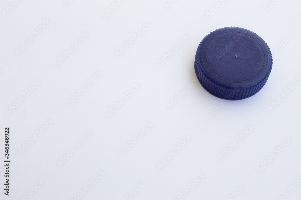 Plastic bottle caps, blue