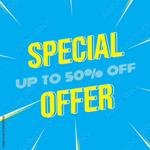 Up To 50% Sale Discount Vector Design
