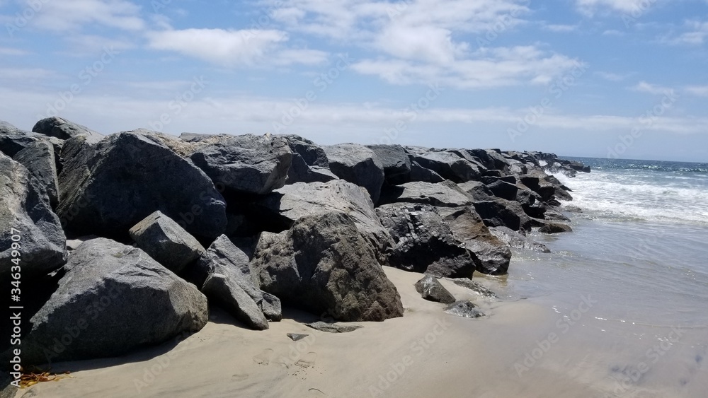 rocks on the beach rocks on the beach
