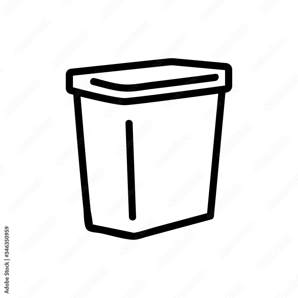 bathroom laundry basket icon vector. bathroom laundry basket sign. isolated contour symbol illustration bathroom laundry basket icon vector. bathroom laundry basket sign. isolated contour symbol illustration