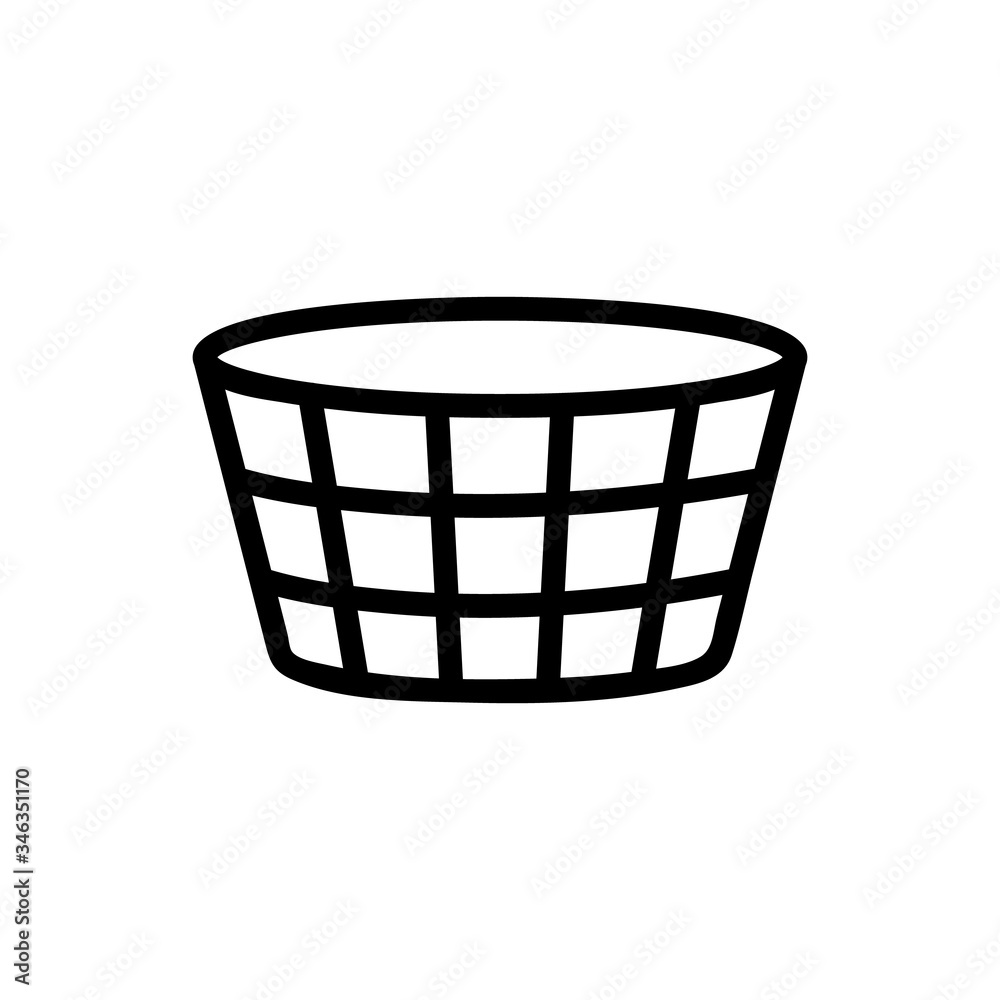 small cage for cleaning icon vector. small cage for cleaning sign. isolated contour symbol illustration small cage for cleaning icon vector. small cage for cleaning sign. isolated contour symbol illustration