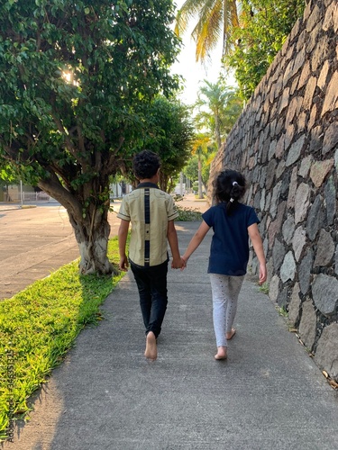 walking in the park