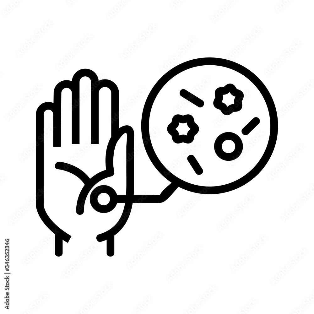 transmission of harmful substances through handshakes icon vector. transmission of harmful substances through handshakes sign. isolated contour symbol illustration transmission of harmful substances through handshakes icon vector. transmission of harmful substances through handshakes sign. isolated contour symbol illustration