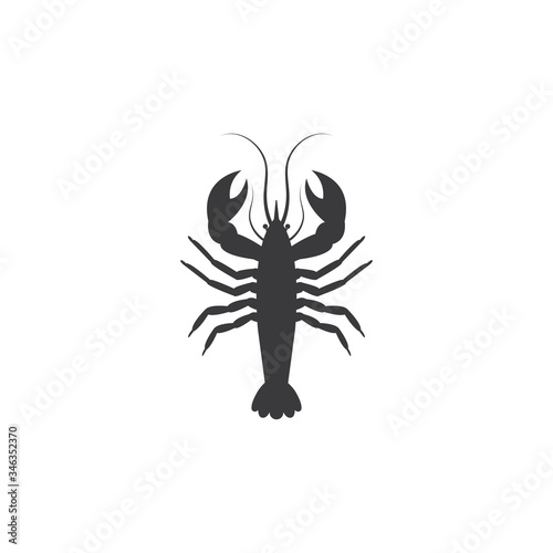 Shrimp logo vector © amin