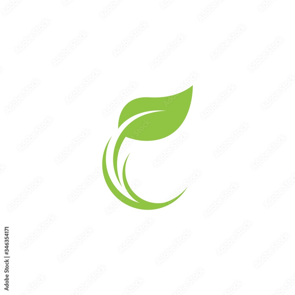 Green leaf logo Green leaf logo