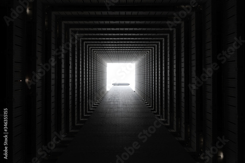Canvas Print Light At The End Of The Tunnel