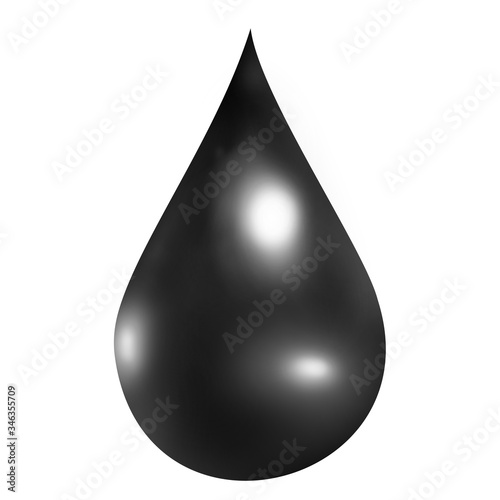 Oil industry concept with drop of oil