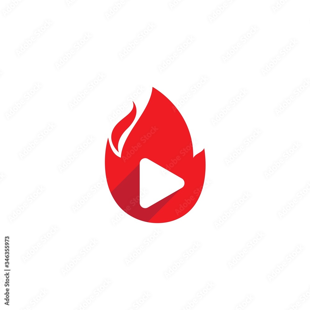 Obraz premium Play logo Vector