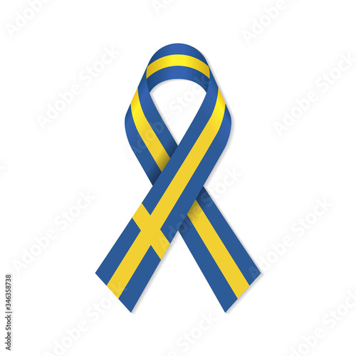 Sweden / Swedish flag banner ribbon.