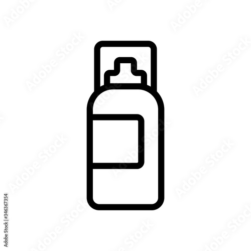 cleansing foam icon vector. cleansing foam sign. isolated contour symbol illustration