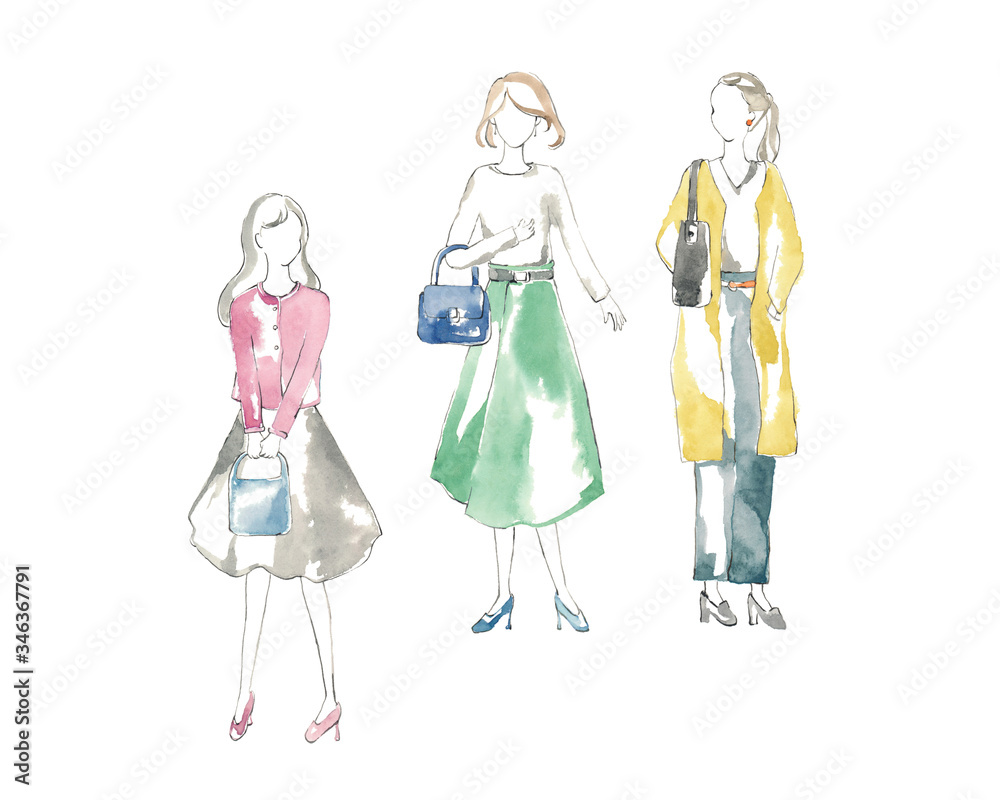 ファッションデザイン パステルカラー Stock Illustration Adobe Stock