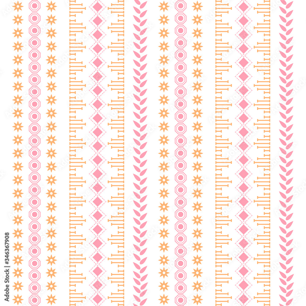 Seamless Abstract pattern on embroidery design for home wall decor. Seamless Abstract pattern on embroidery design for home wall decor.