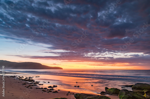 Clouds rolling in Sunrise at the Seaside