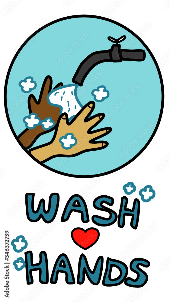wash hands with soap in water tap wash hands with soap in water tap