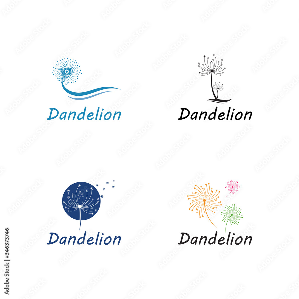 Dandelion vector icon design Dandelion vector icon design