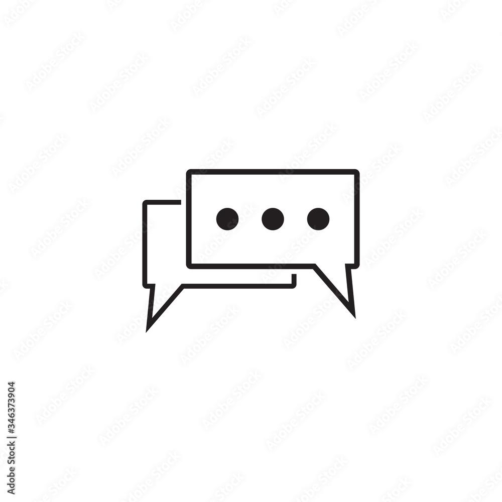 Speech Bubble Icon Vector Illustration Logo Speech Bubble Icon Vector Illustration Logo