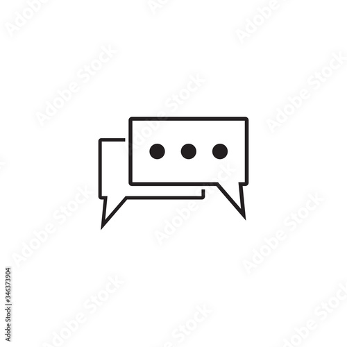  Speech Bubble Icon Vector Illustration Logo