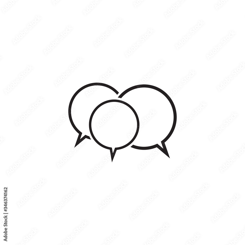 Speech Bubble Icon Vector Illustration Logo Speech Bubble Icon Vector Illustration Logo