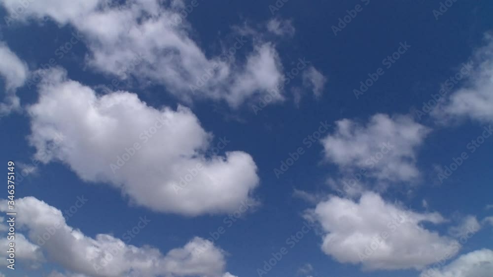 北海道のふわふわの雲4_タイムプラス_Fluffy clouds_Time lapse