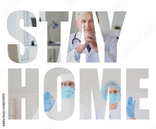 Text STAY HOME and doctors ...