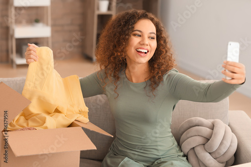Young woman with received n...